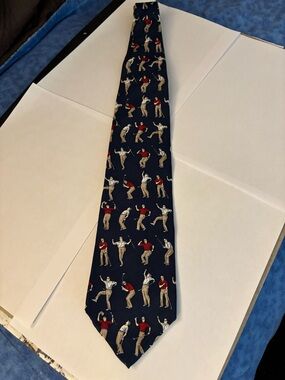 Giorgio Navy Golf Player Pattern Men's Tie